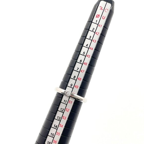 TIFFANY Silver Diamond Ring - Picture 5 of 7